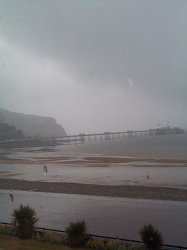 Dark clouds at Llandudno