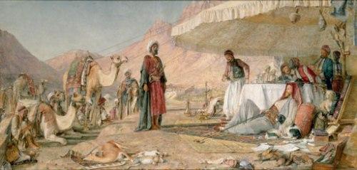 John Frederick Lewis: A Frank Encampment in the Desert of Mount Sinai