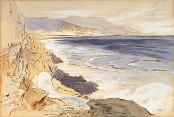 Edward Lear's watercolour Finale