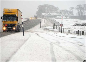 Snow in County Durham