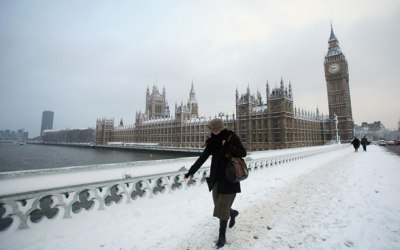 Snow in London