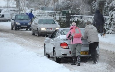 Snow in London