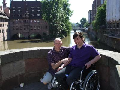 Ross and I on a bridge