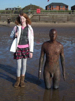 Mary at Crosby Beach