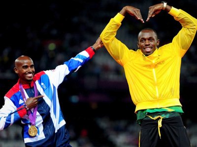 Mo Farah and Usain Bolt