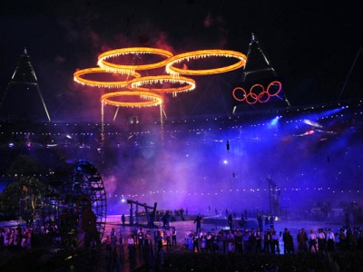 Forging the Olympic rings