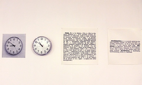 Joseph Kosuth: Clock (One and Five)