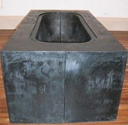 Rachel Whiteread: Bath - black resin cast