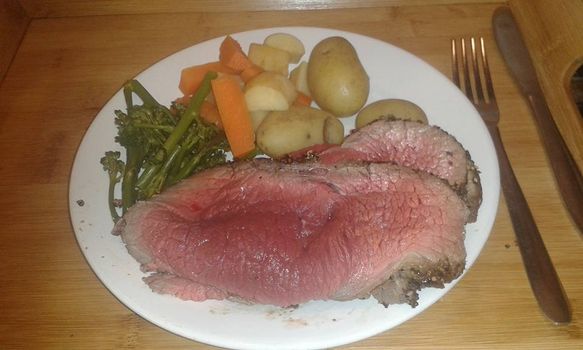 Roast beef meal