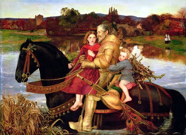 John Everett Millais - Sir Isumbras at the Ford