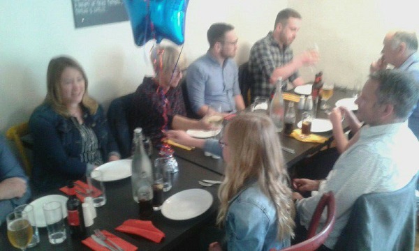 Megan's birthday meal