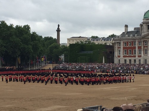 Linda and Ian at Horseguard's Parade