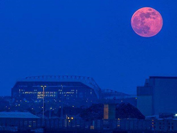 Anfield and a full moon