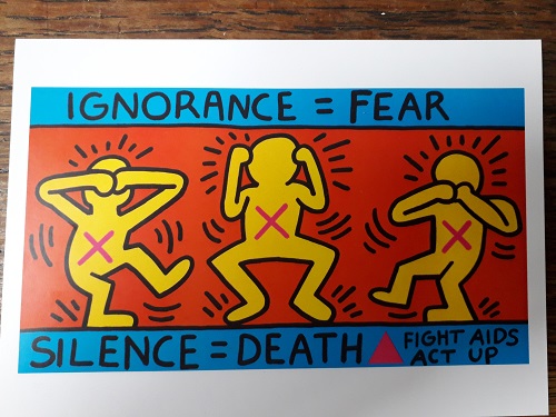 Keith Haring postcard