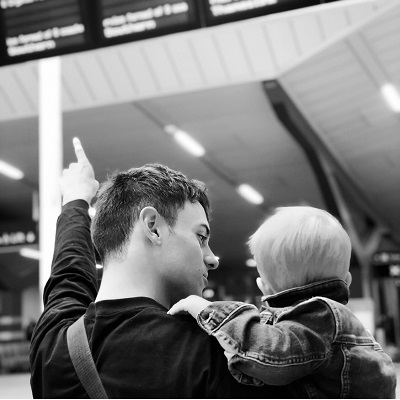 Tom Daley and son