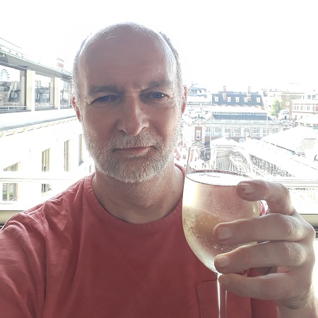 Wine on the balcony overlooking Covent Garden