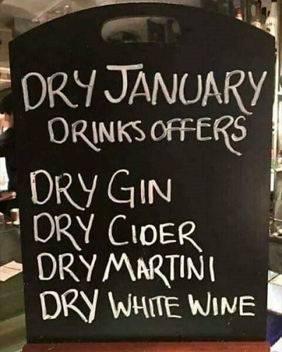 Dry gin, cider, martini and wine