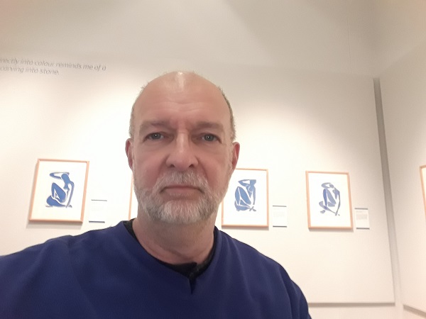 Me among a selection Matisse's Blue Nudes series