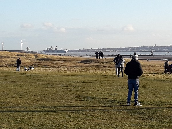 Prince of Wales leaving the Mersey