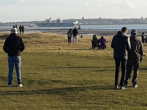 Prince of Wales leaving the Mersey