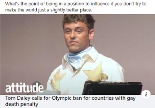 Tom Daley speaks out about gay oppression in Olympic countries