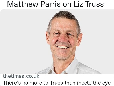 Matthew Parris on Liz Truss