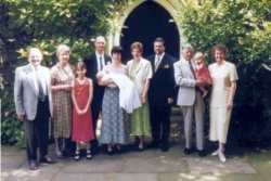 Mary's Christening - Family Group